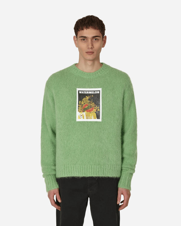 Sky High Farm - Denim Tears Printed Mohair Knit Sweater Green