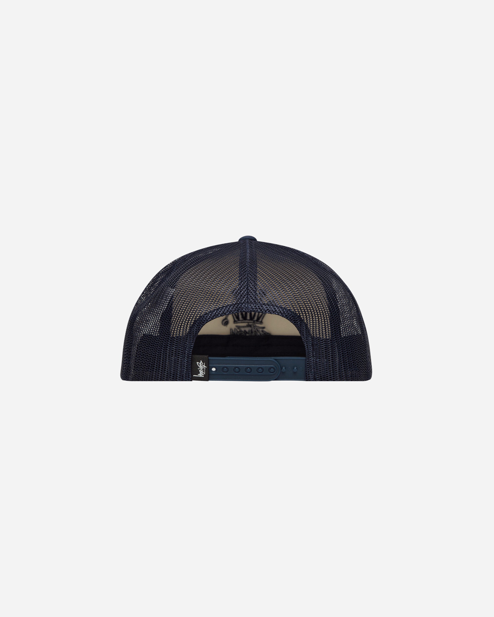 Stüssy Crown Stock Trucker Cap Navy - Slam Jam Official Store