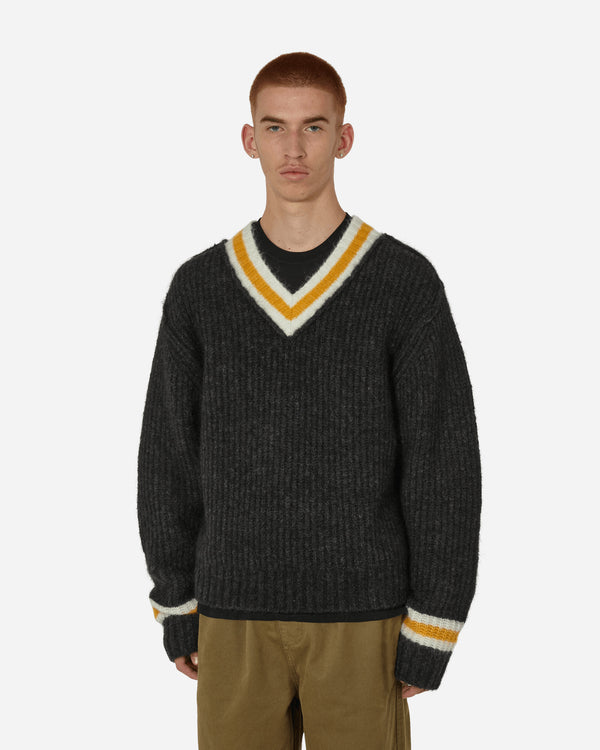 Stüssy - Mohair Tennis Sweater Charcoal