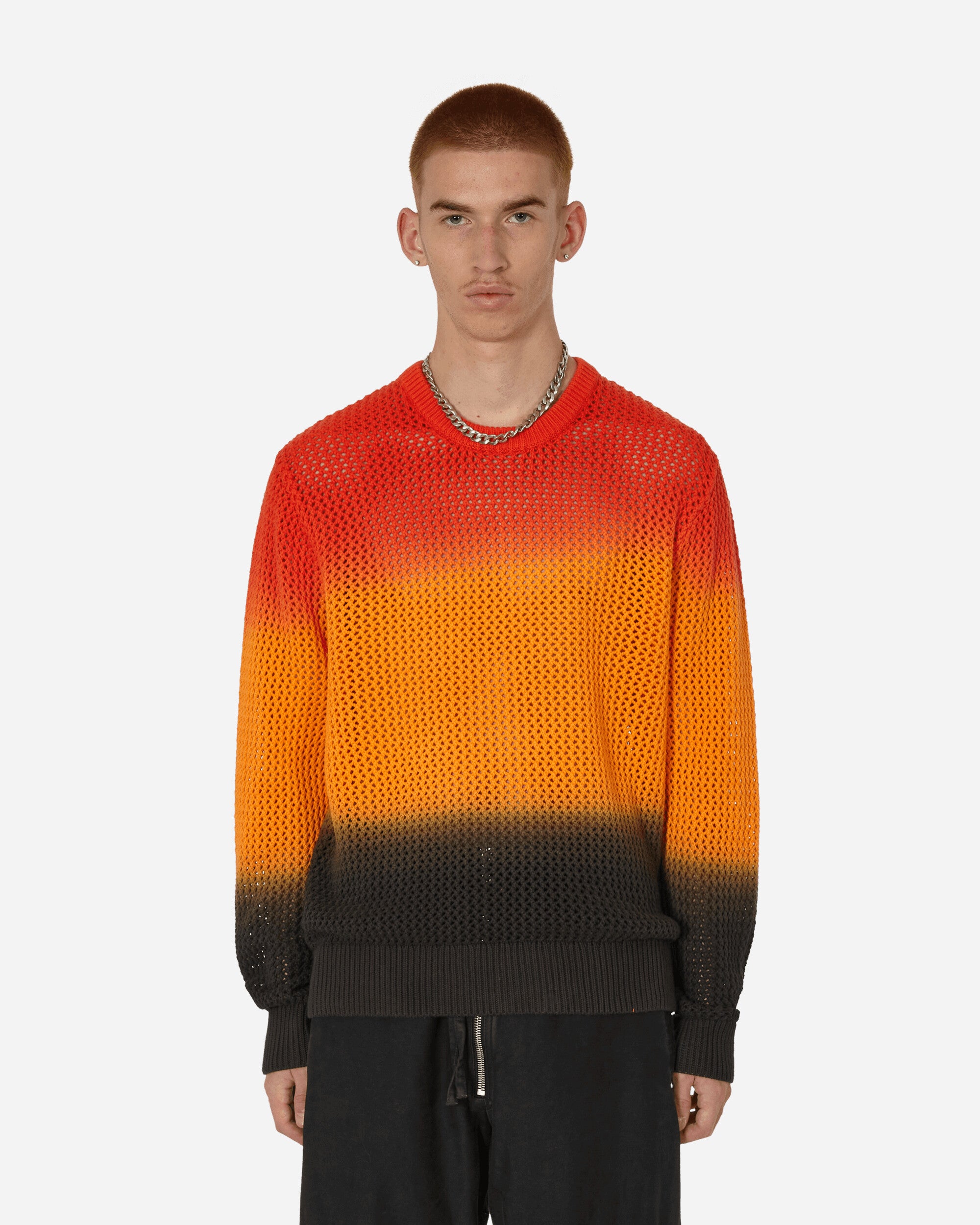 Pigment Dyed Loose Gauge Sweater Lava