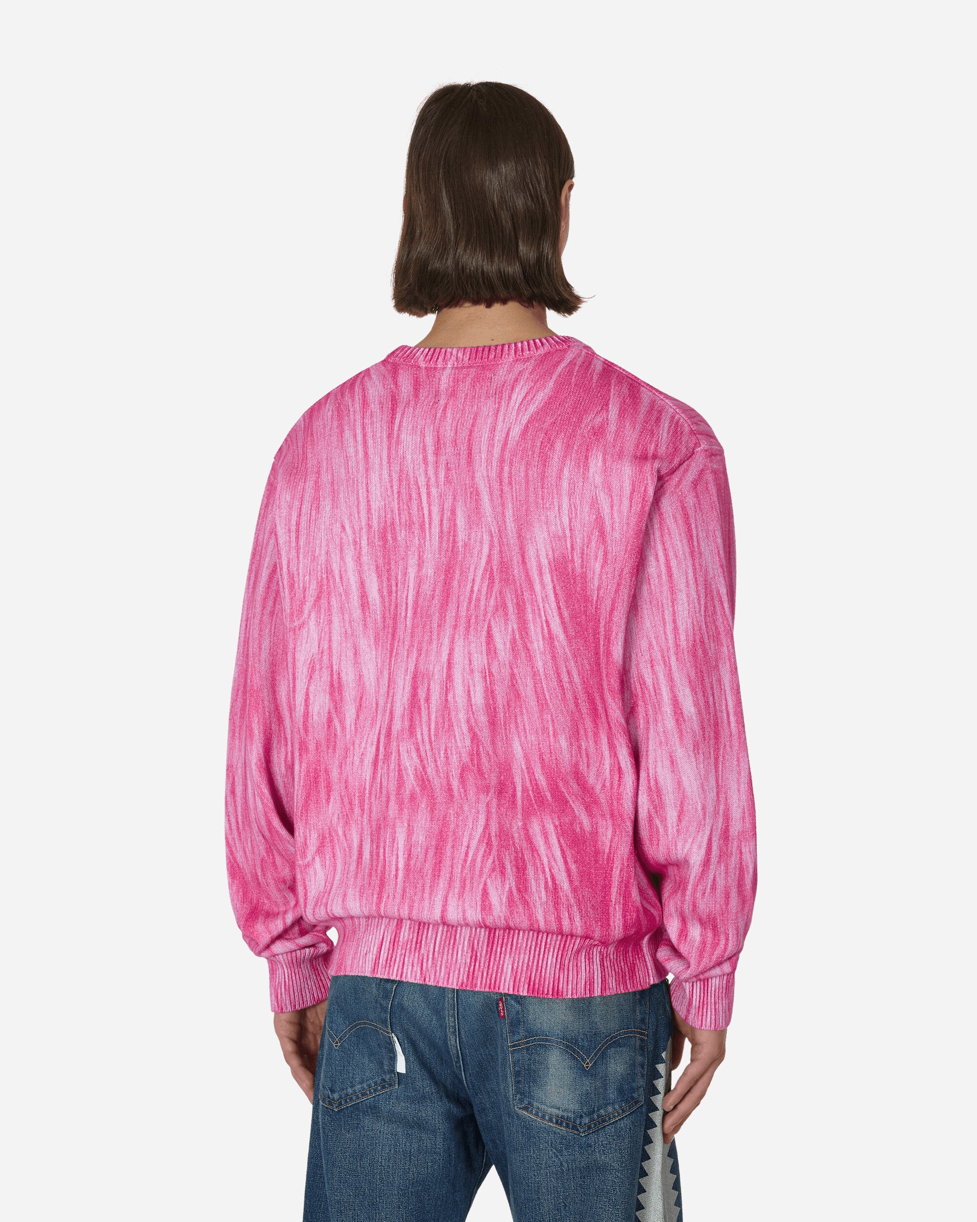 Stüssy Printed Fur Sweater Pink - Slam Jam Official Store