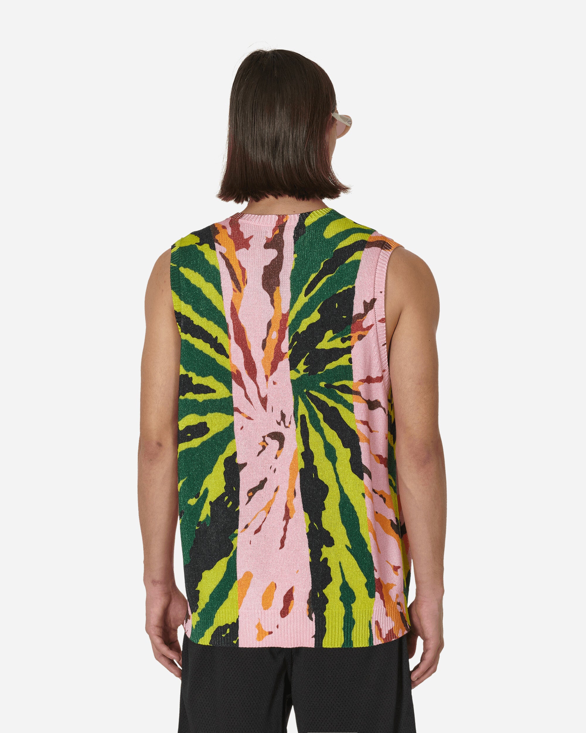 Stüssy Printed Sweater Vest Pink - Slam Jam Official Store