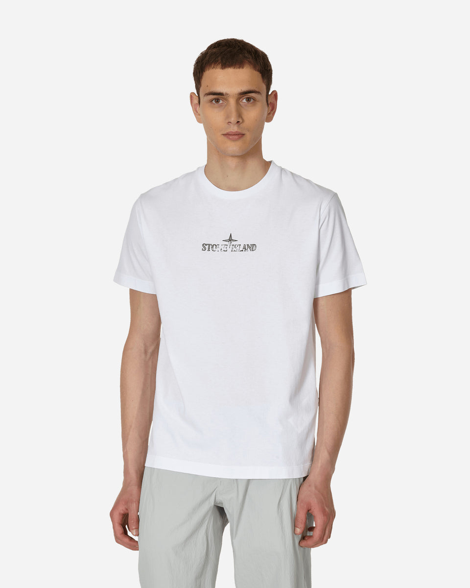 Stone Island Stamp One Print T-Shirt White - Slam Jam® Official Store