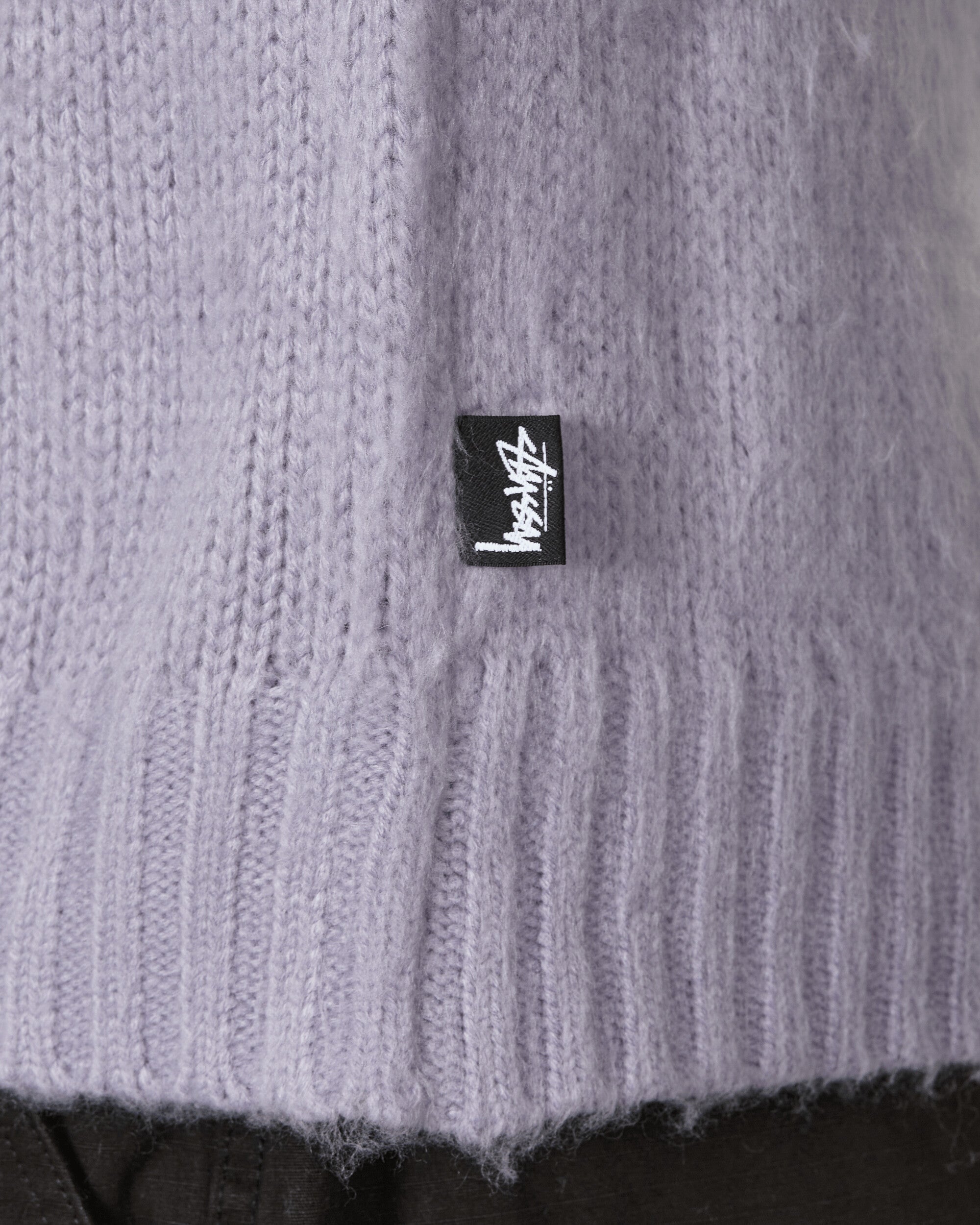 Stüssy Brushed Cardigan Lavender - Slam Jam Official Store