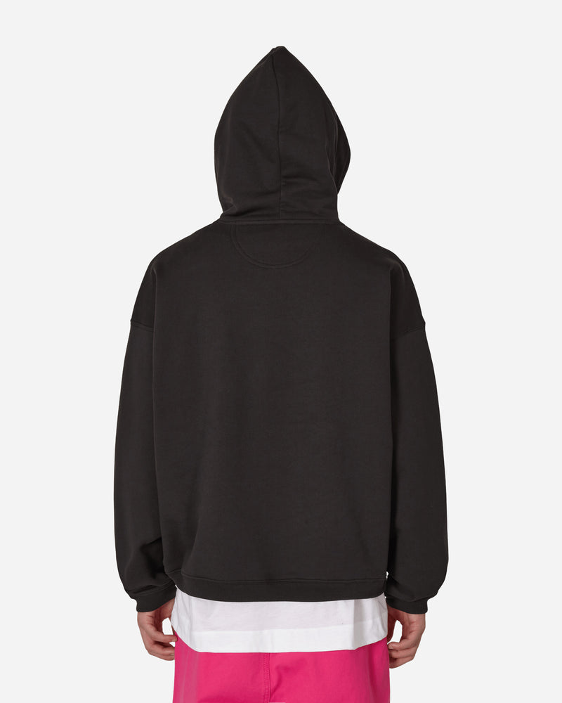 Stüssy Relaxed Oversized Hooded Sweatshirt Black - Slam Jam