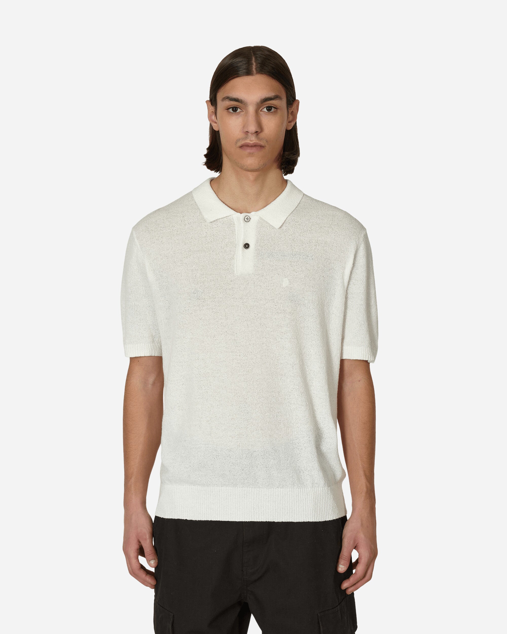 stussy 23ss TEXTURED SS POLO SWEATER-