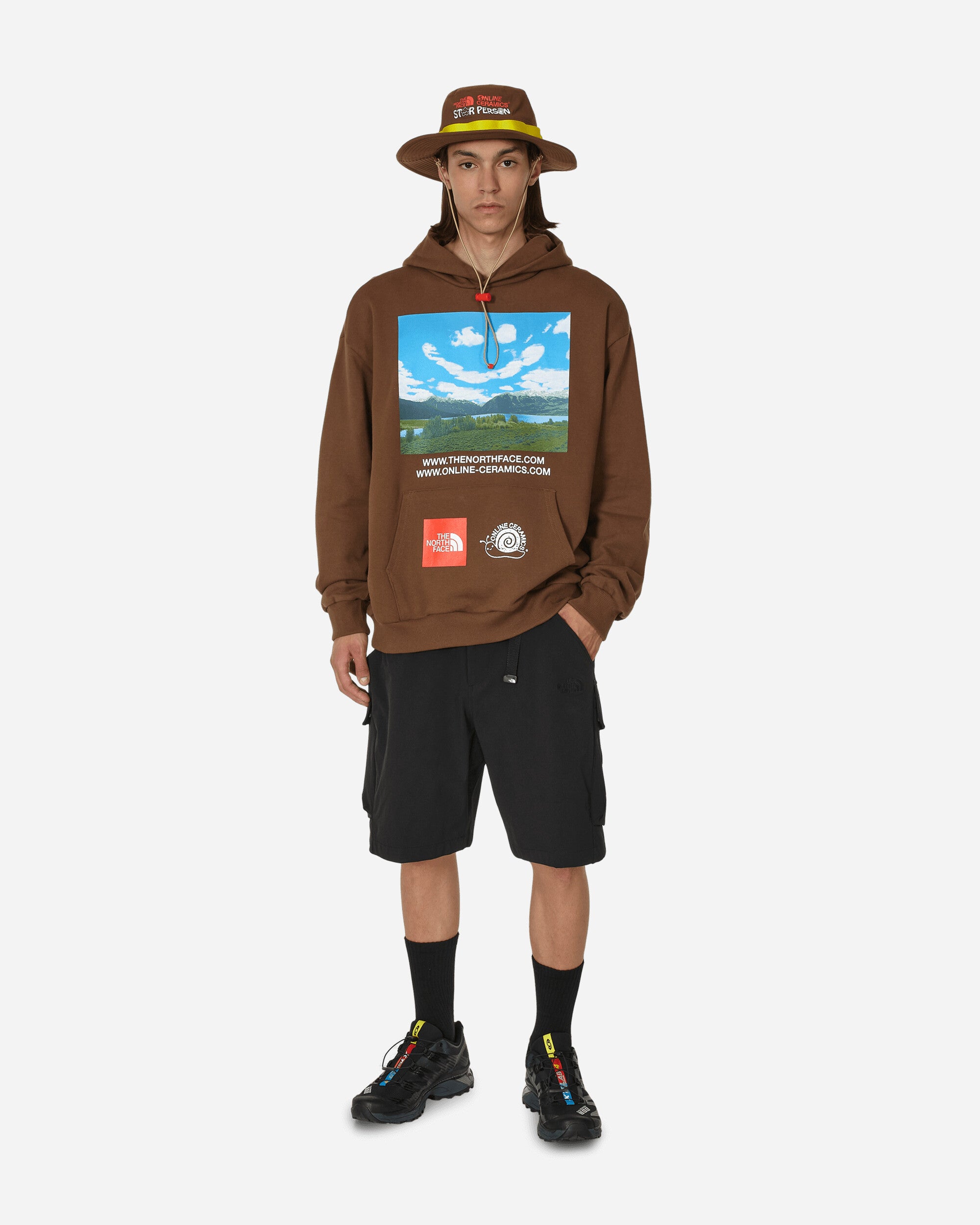 The North Face Project X Online Ceramics Hooded Sweatshirt Earth Brown