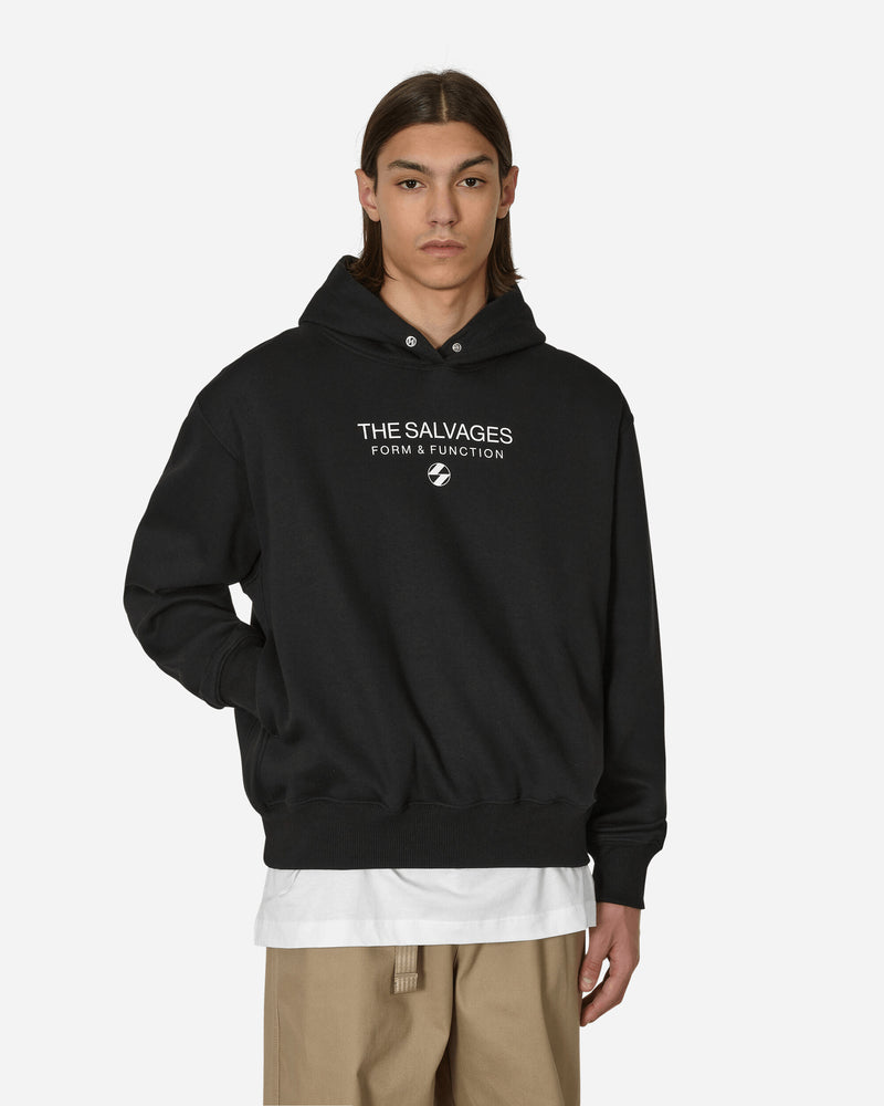 The Salvages Ss23 Hypnotic Snap Hoodie Black Sweatshirts Hoodies XSS230633BLK BLACK