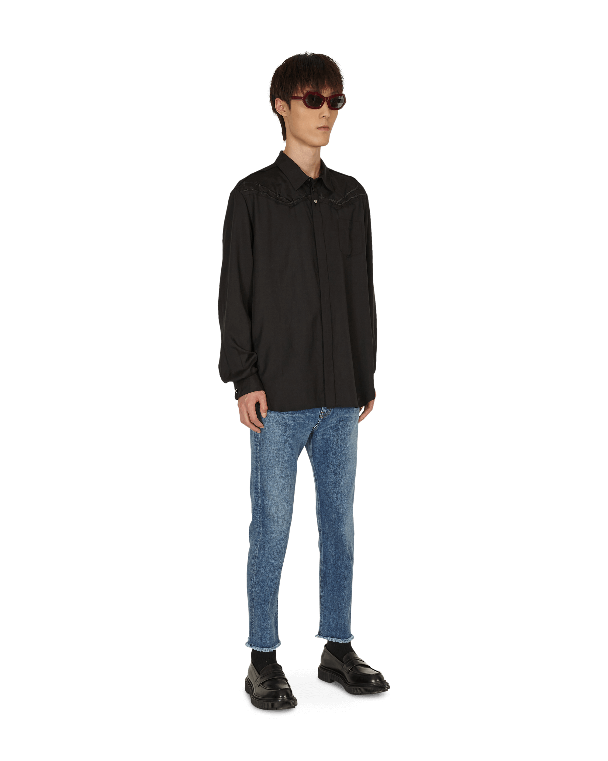 Undercover Shirt Black Shirts Longsleeve UC1A4404 BLACK