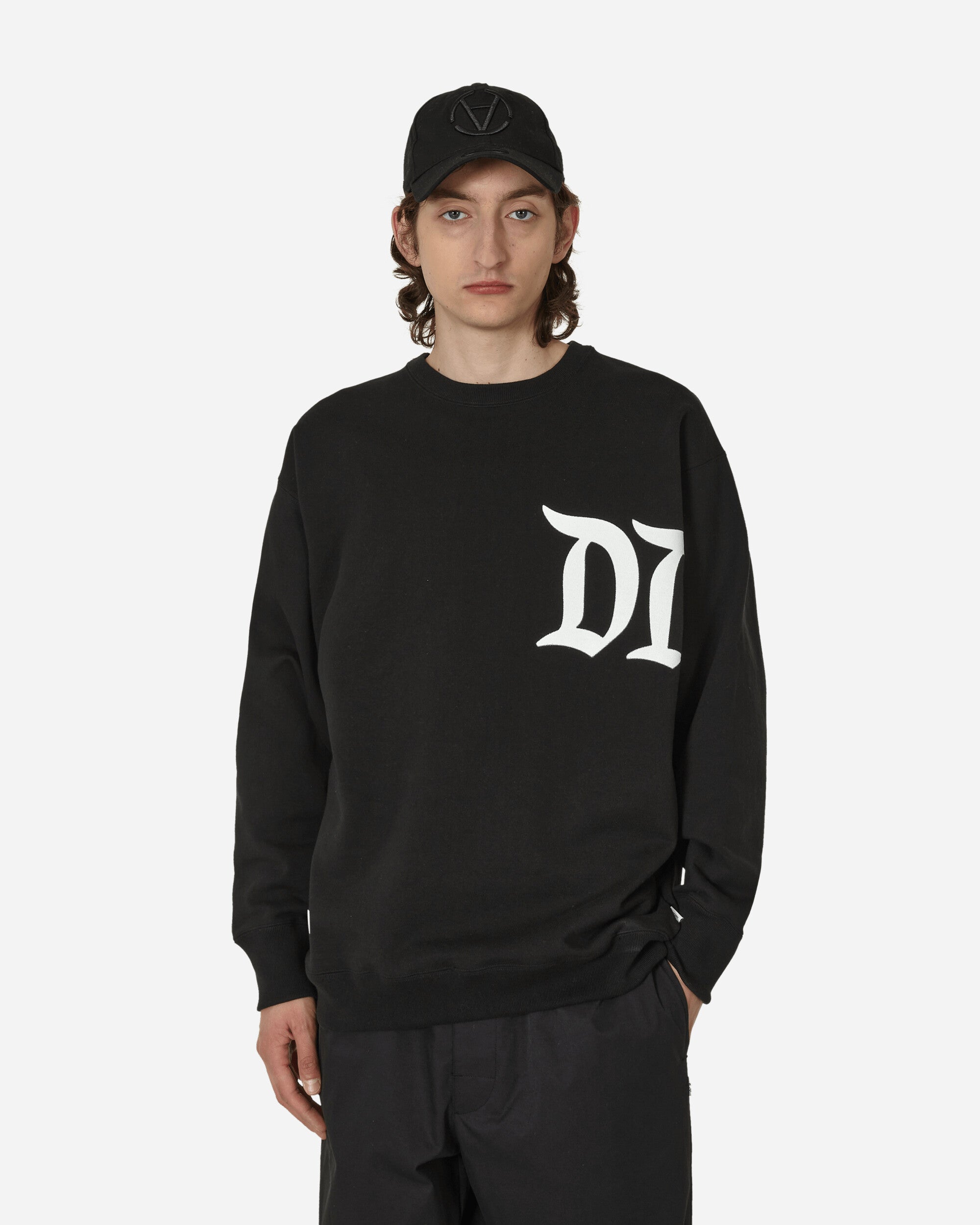 WTAPS Design 02 Crewneck Sweatshirt Black - Slam Jam® Official Store