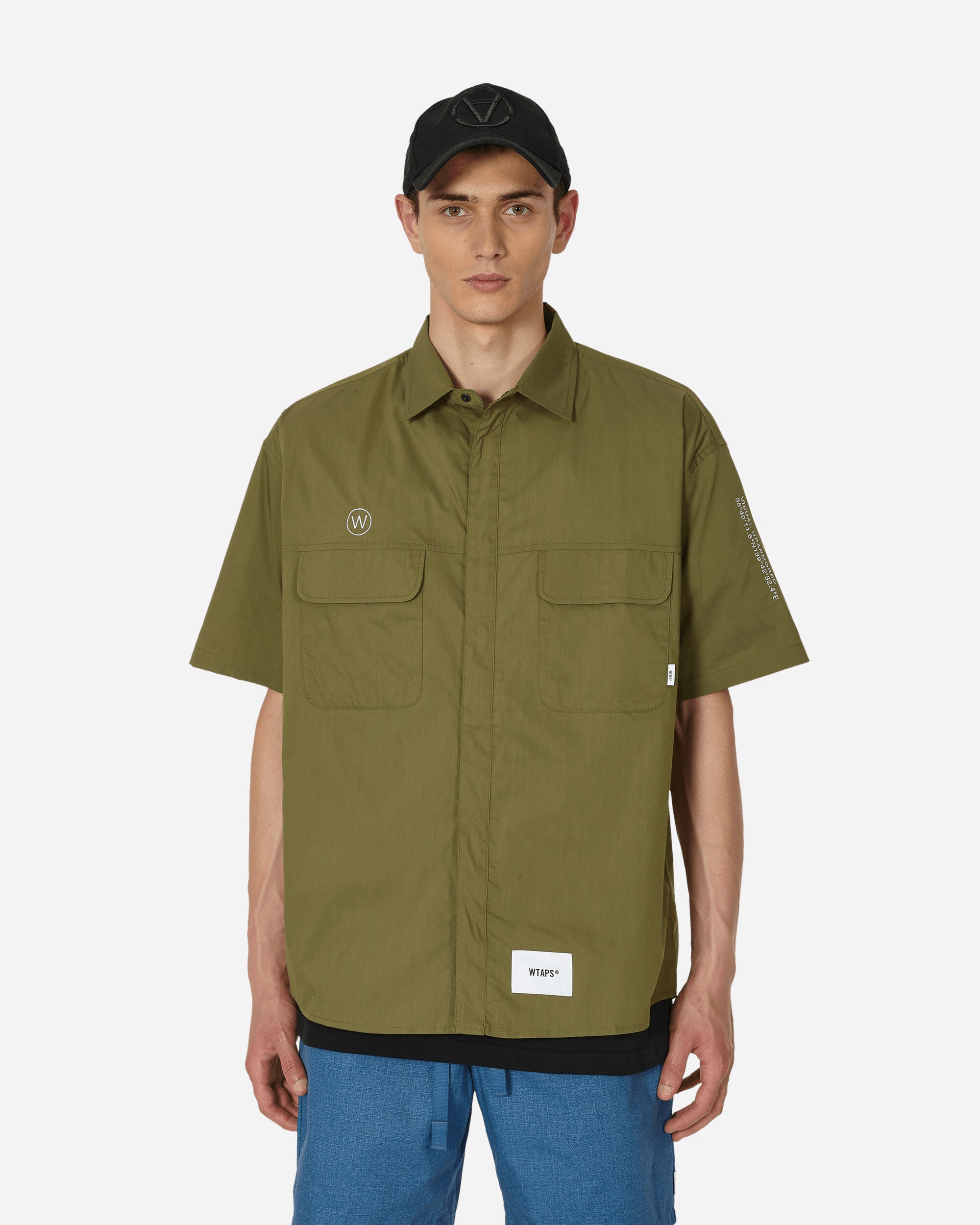 WTAPS CBW Shortsleeve Shirt Olive Drab - Slam Jam® Official Store