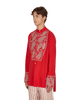 Wales Bonner Menelik Embroidered Scarlet Shirts Longsleeve UA21SH12-CO02 350