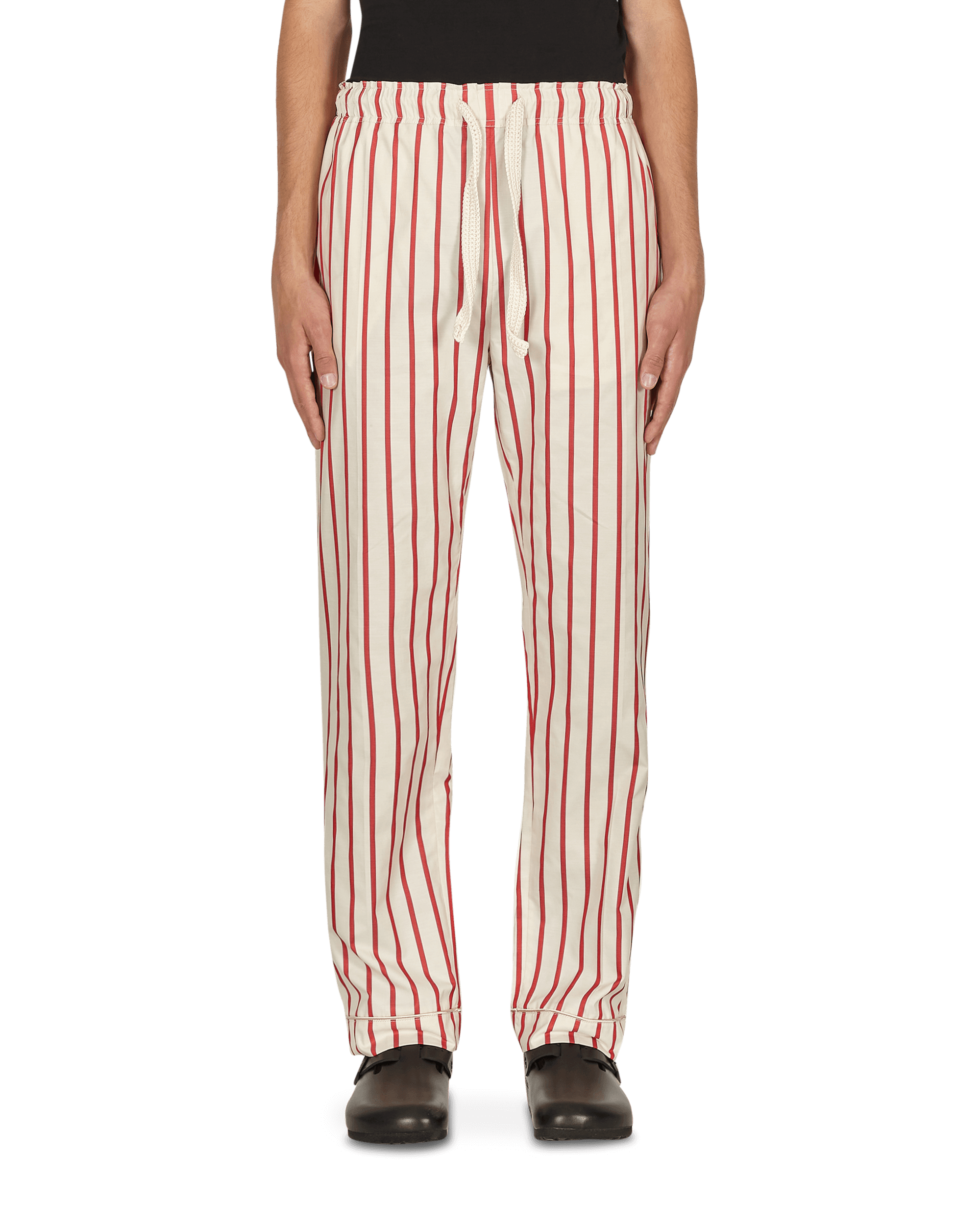 Wales Bonner Kamau Ivory Crimson Magente Underwear Pajamas UA21TR05-CO03 1230