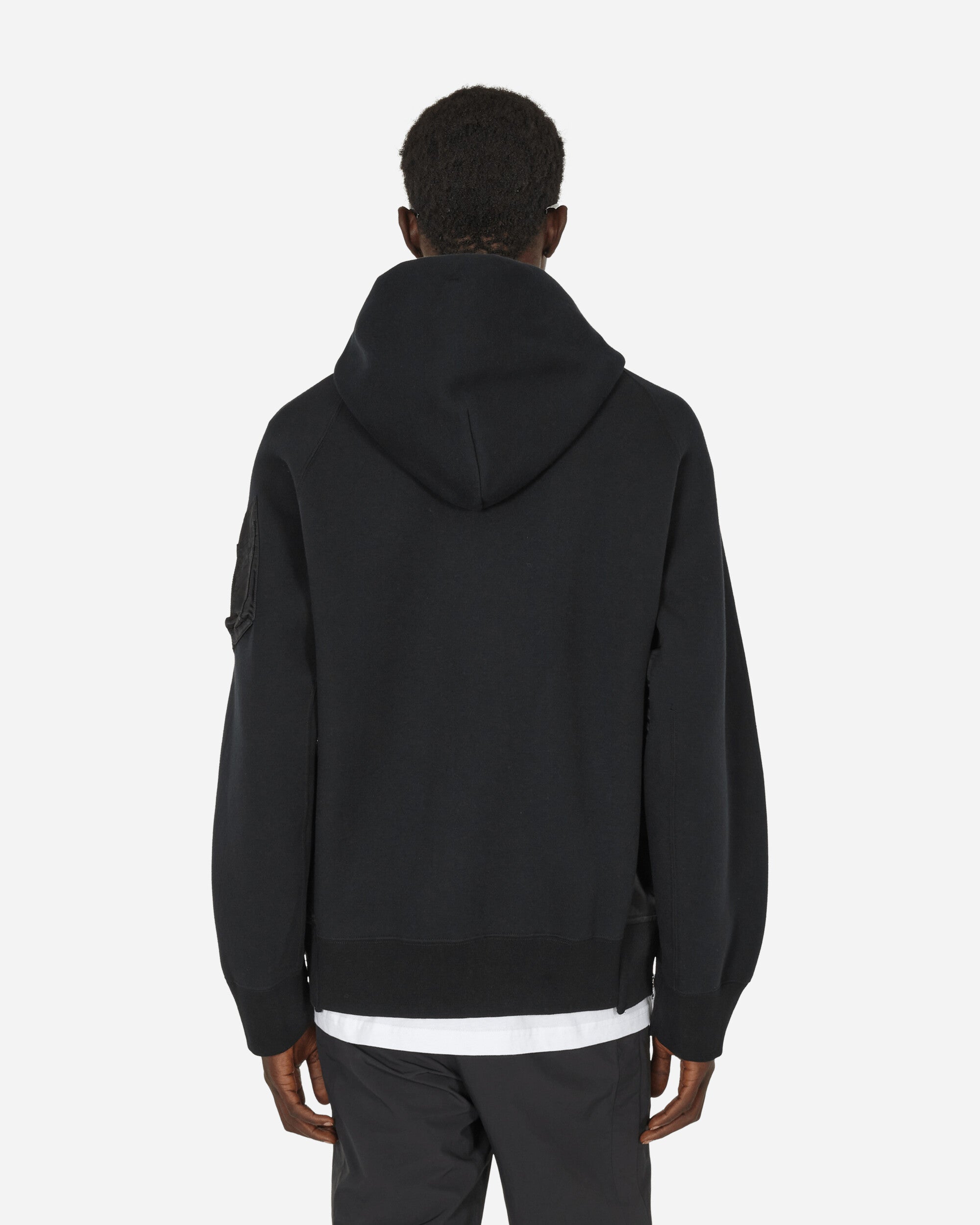 sacai Sponge Sweat Jacket Black - Slam Jam Official Store